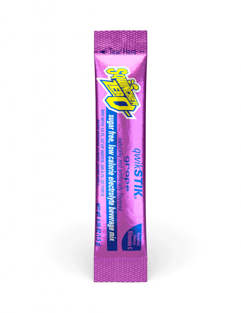 Sqwincher QwikStik® Zero Grape Flavored Powder Stiks - Cooling and First Aid Products